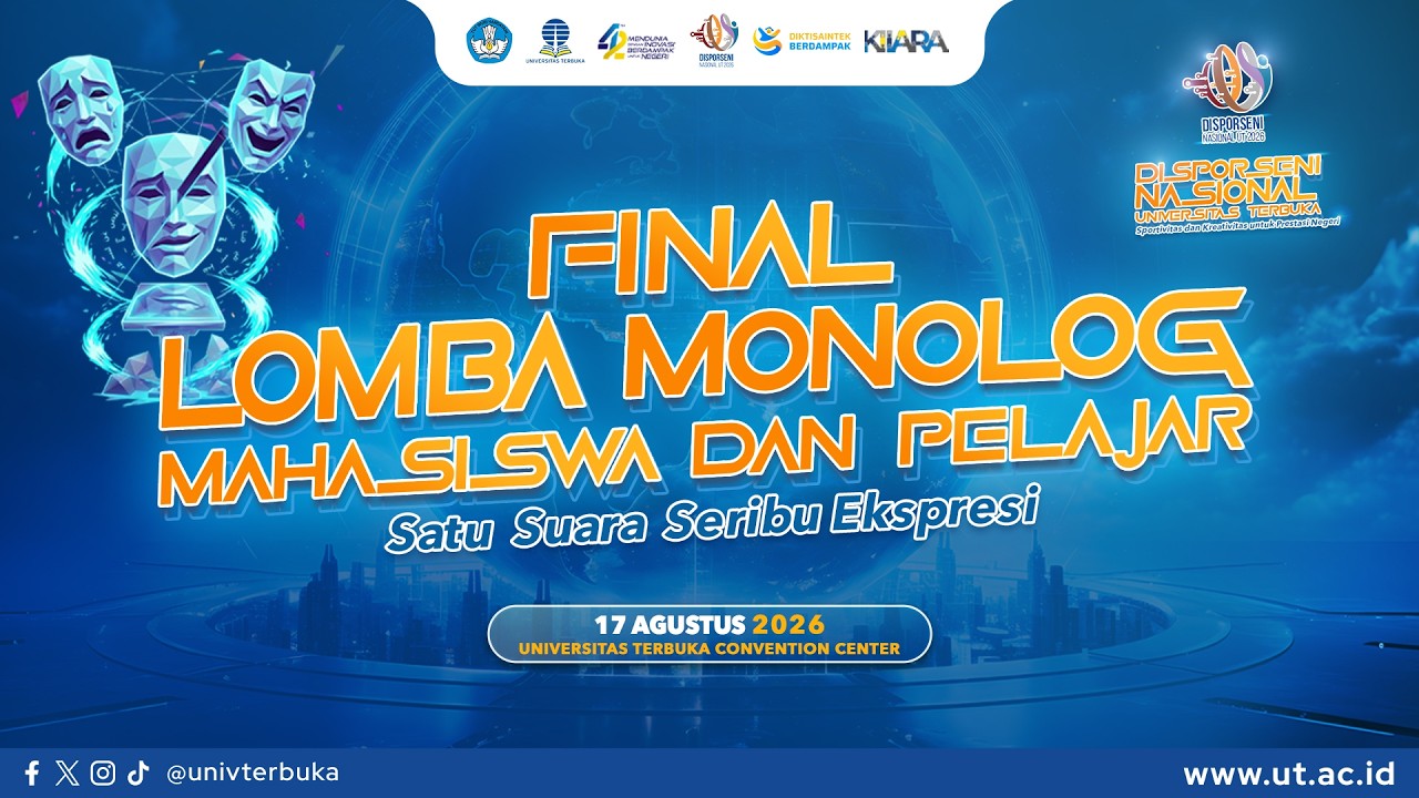 Lomba Monolog – Disporseni Nasional Universitas Terbuka 2026