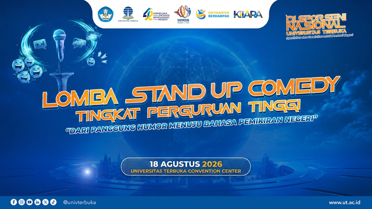 Final Lomba Stand Up Comedy – Disporseni Nasional UT 2026